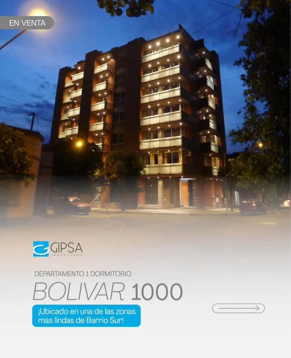Departamento 1 dormitorio con balcones en Barrio Sur — foto 1 de 5
