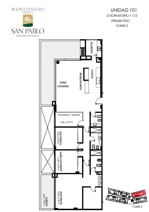 San Pablo Buonaventura · Torre 2 — foto 15 de 16
